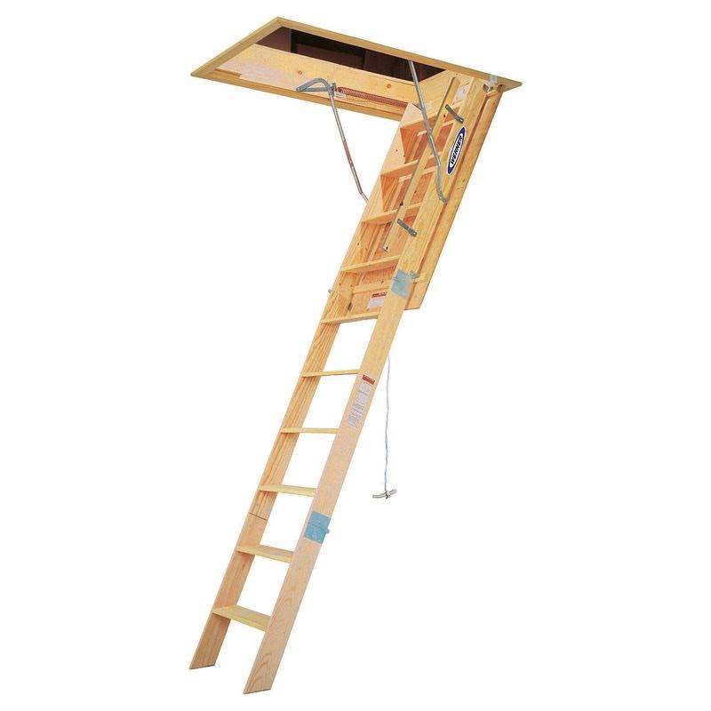 10 ft. Heavy-Duty Wood Attic Ladder N753