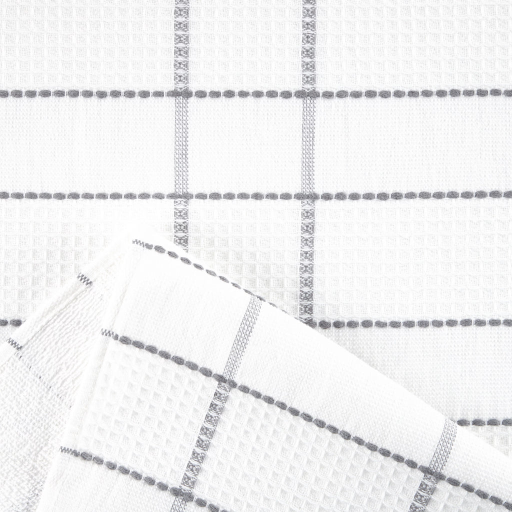 Grey Waffle Kitchen Towel Set 6-Pack T496156
