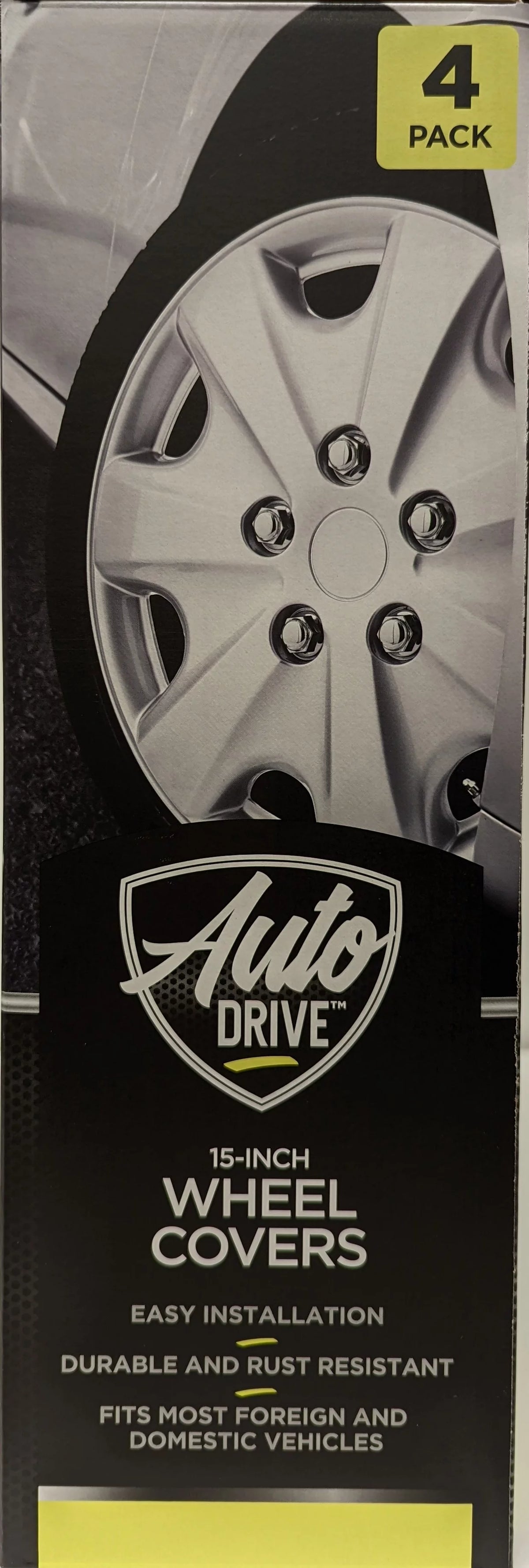 15-inch Silver ABS Plastic Wheel Cover Q67386