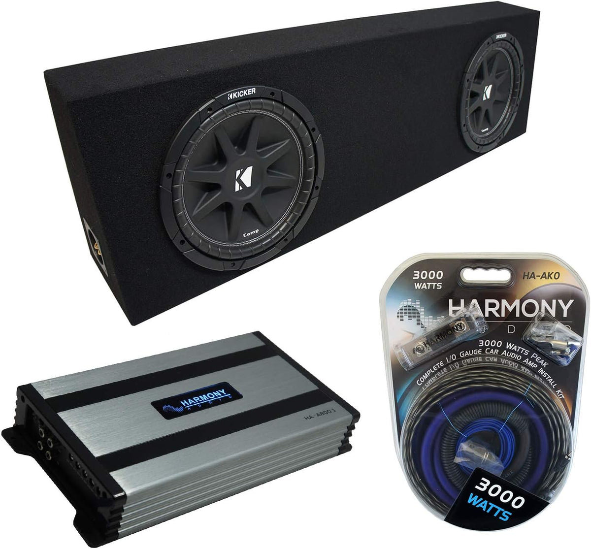 Black Sub Box Enclosure & Amp K315047