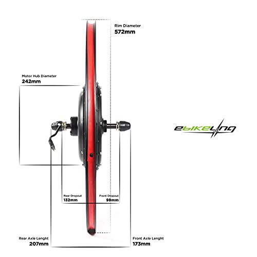 1500W 1200W Direct Drive Ebike Conversion Kit with Battery 26" L69308