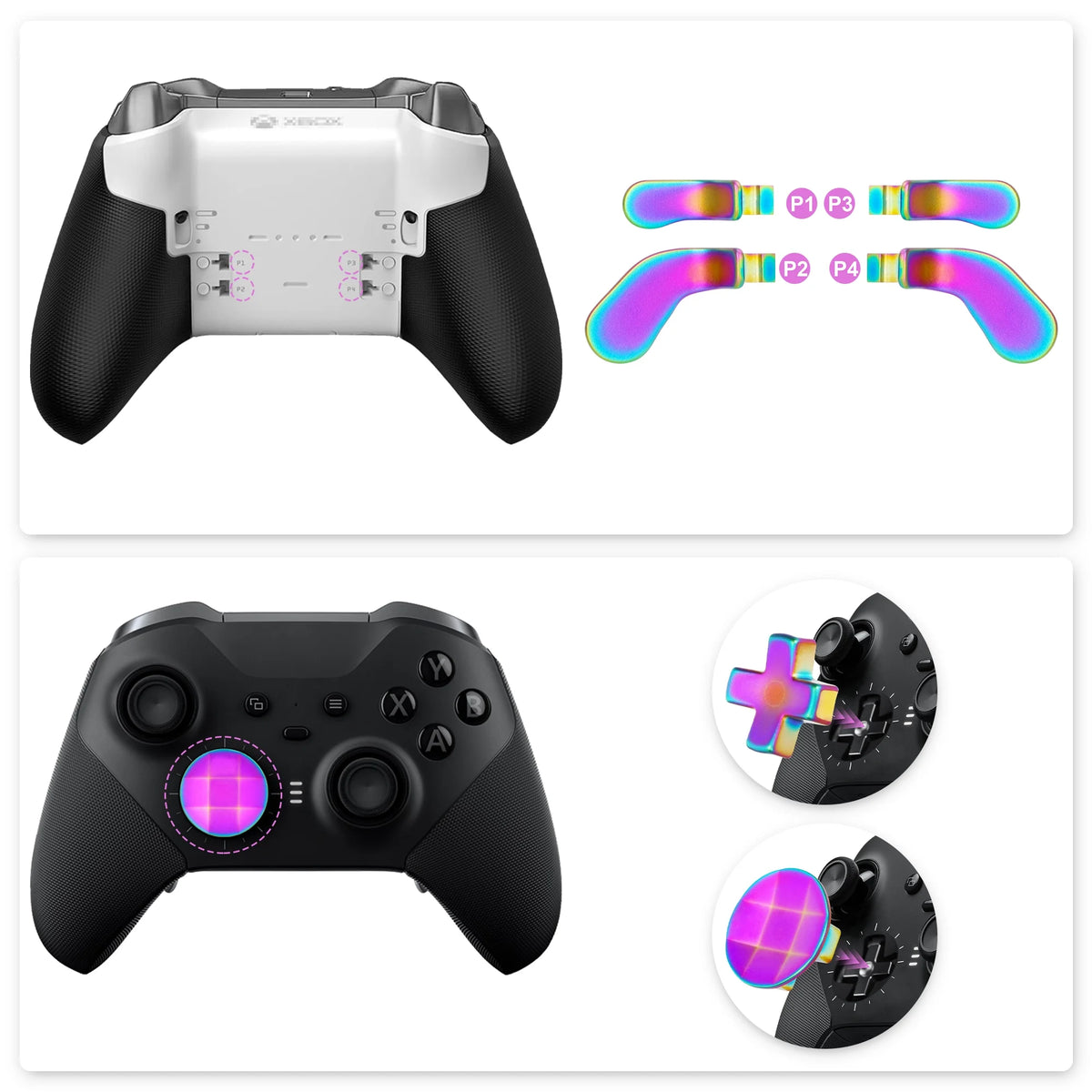 Thumbsticks Replacement Parts for Xbox One Elite Series 2 Controller E636