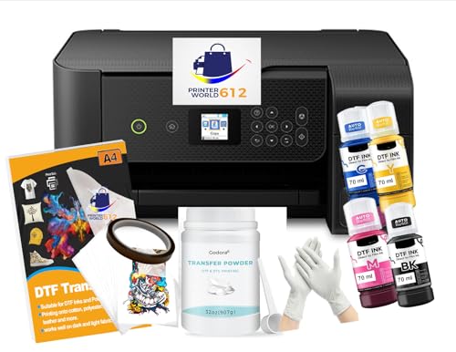 A4 DTF Printer Set of 4 Ink C82173