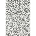 Gray Leopard Area Rug W1940