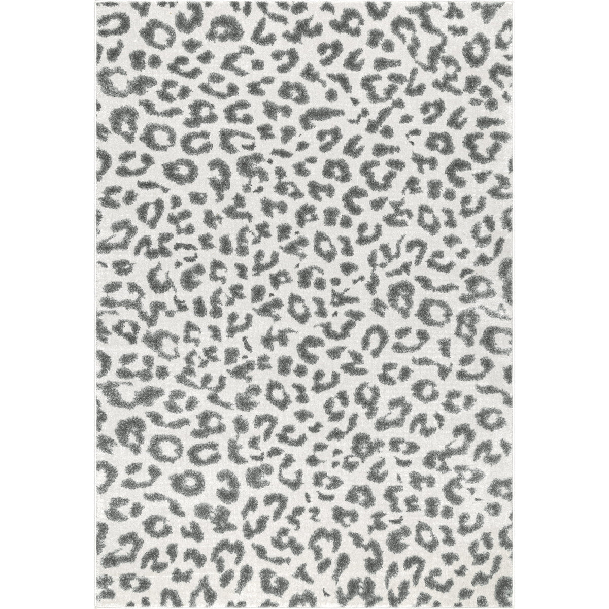 Gray Leopard Area Rug W1940