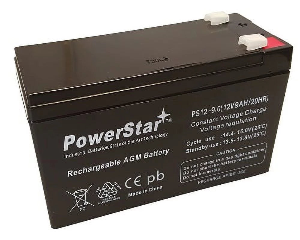 12V 9AH Sealed Lead Acid Battery 2Pack Z75933