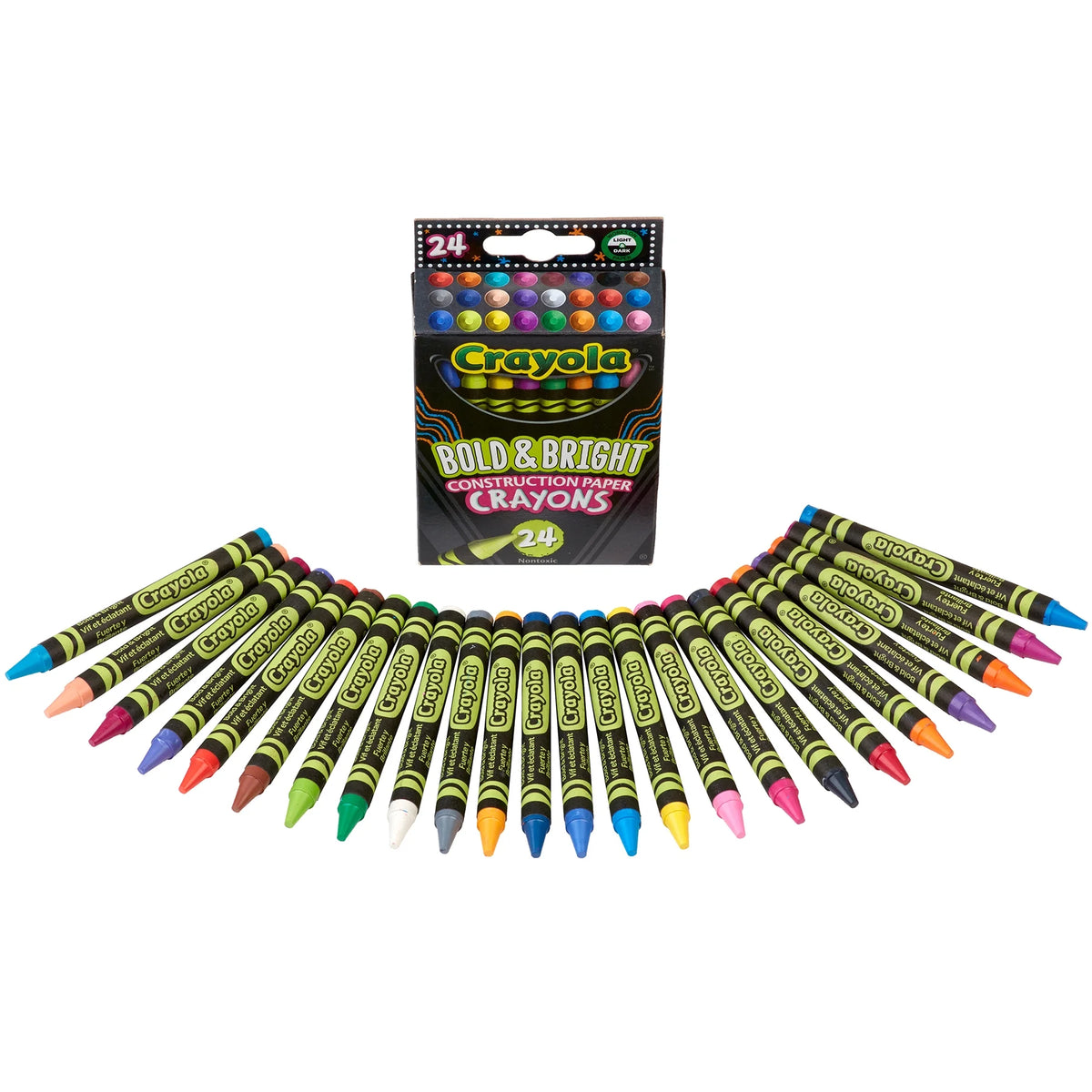 Construction Paper Crayons 24ct 10 Packs X35722