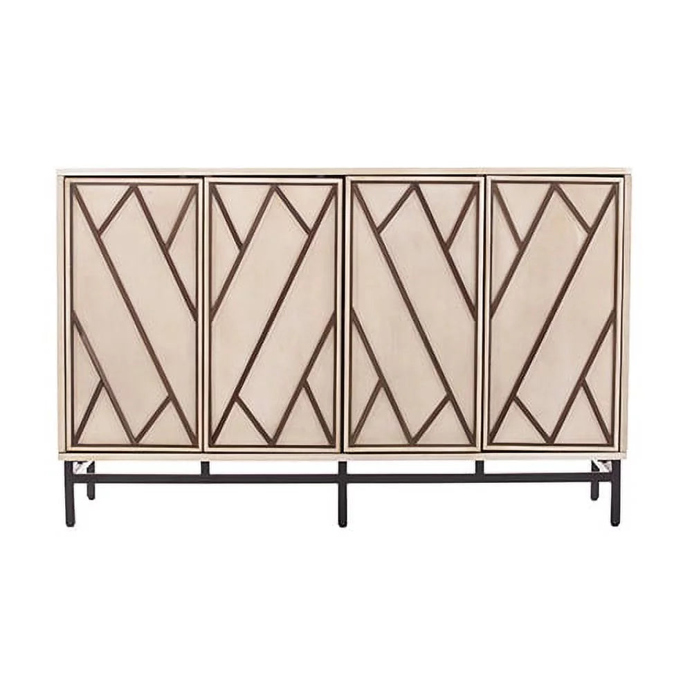 Antique Cream Black Buffet Z590