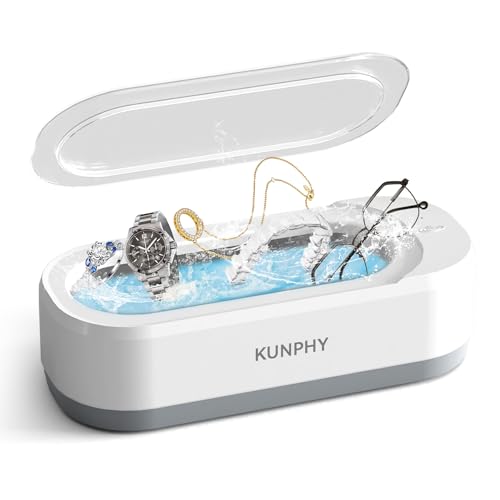 White Ultrasonic Jewelry Cleaner 12oz 46KHz X893