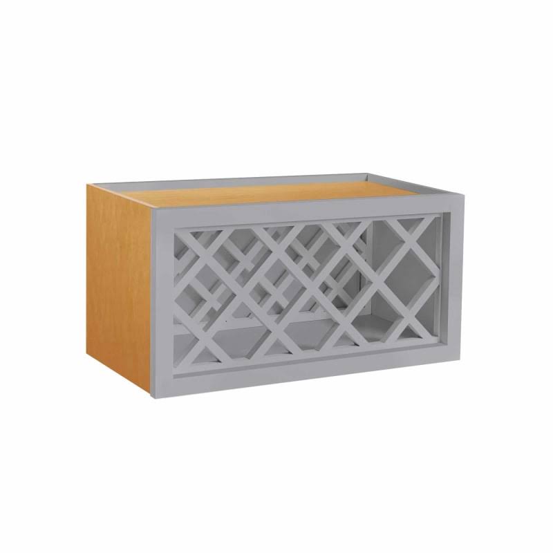 Gray 30 inch Wide x 15 inch Tall Wall Cabinet E54106