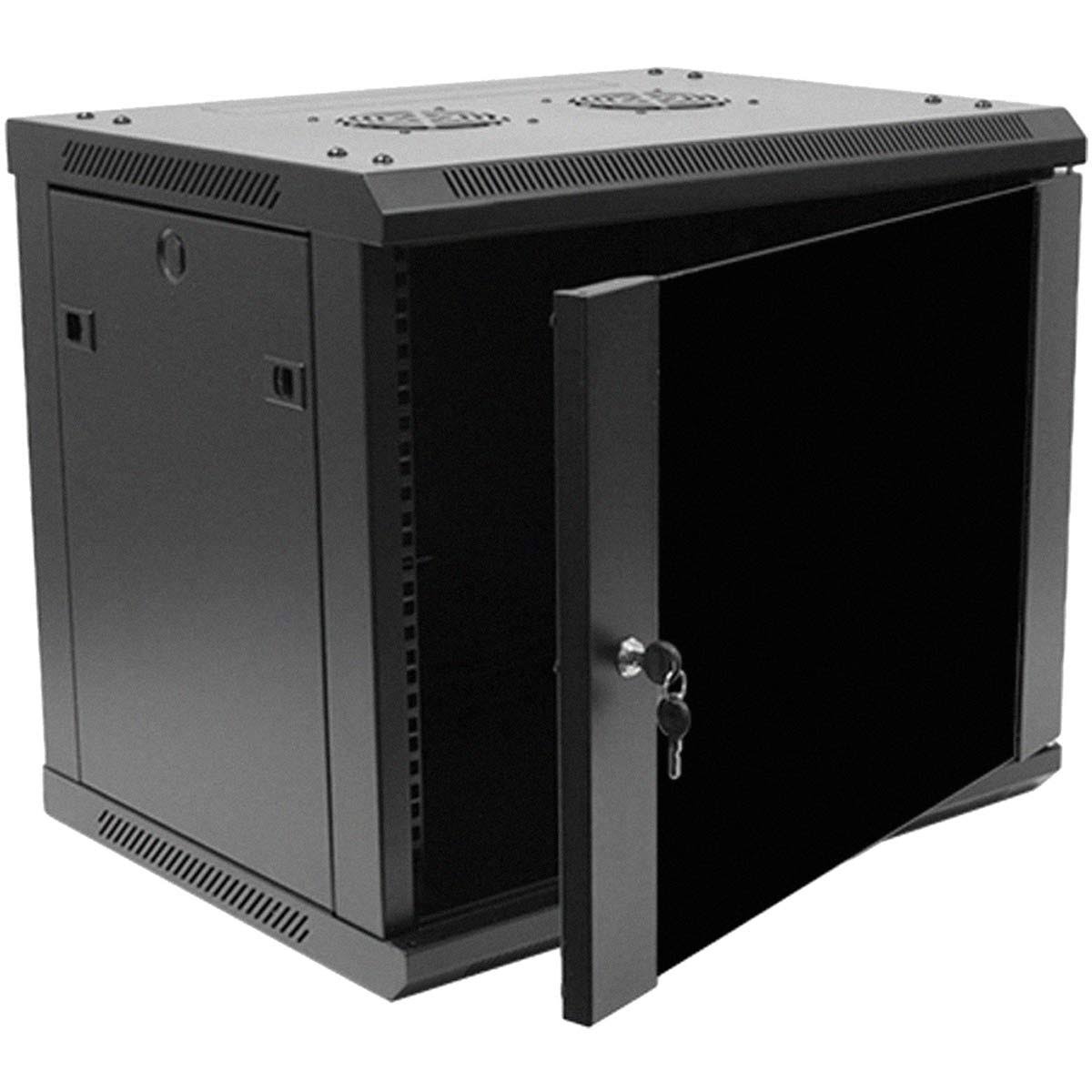 9U Wallmount Cabinet Enclosure 19 inch Server Network Rack M1255