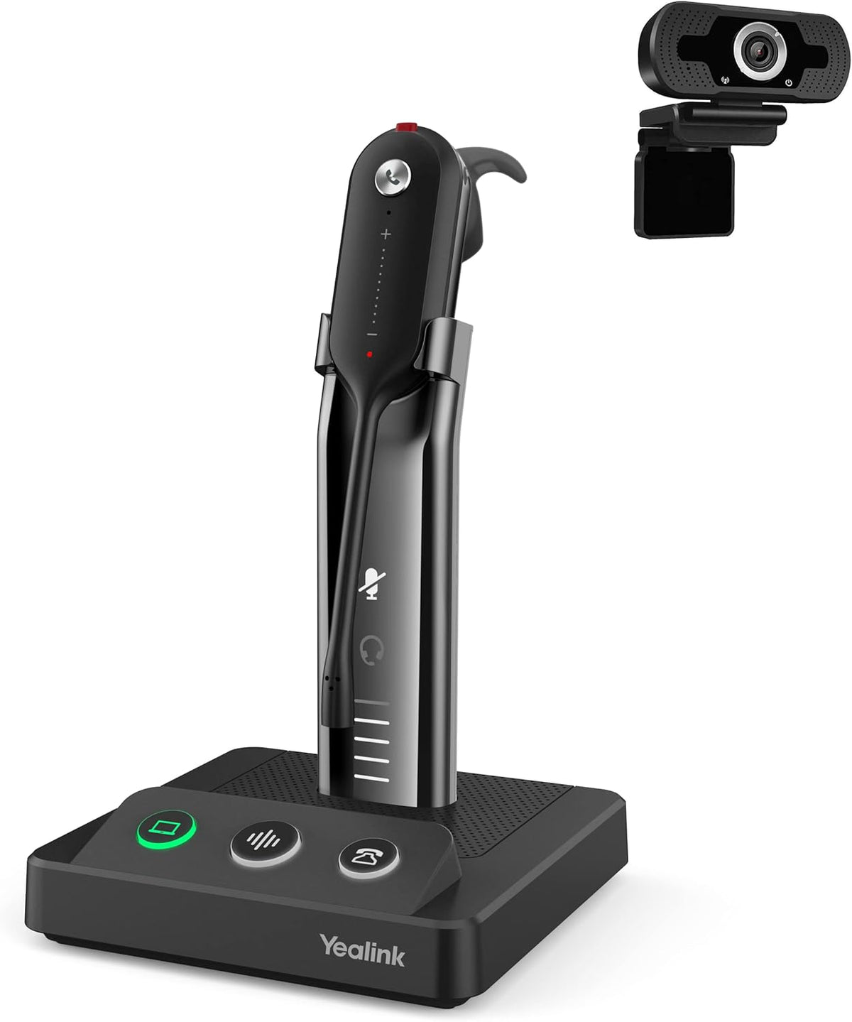 Wireless Noise Canceling Headset and Webcam J13066