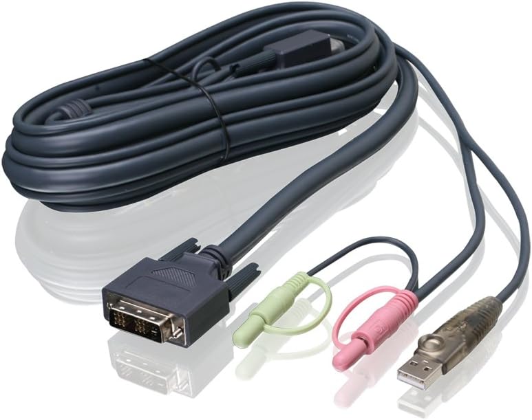 6 Feet DVI-I USB KVM Cable Pack of 2 B77627