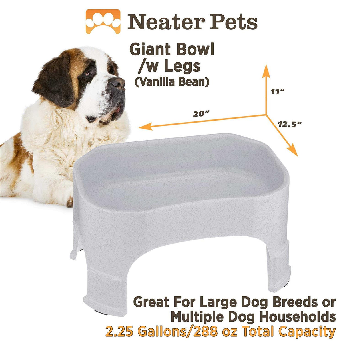 Dog Water Bowl with Leg Extensions B8799