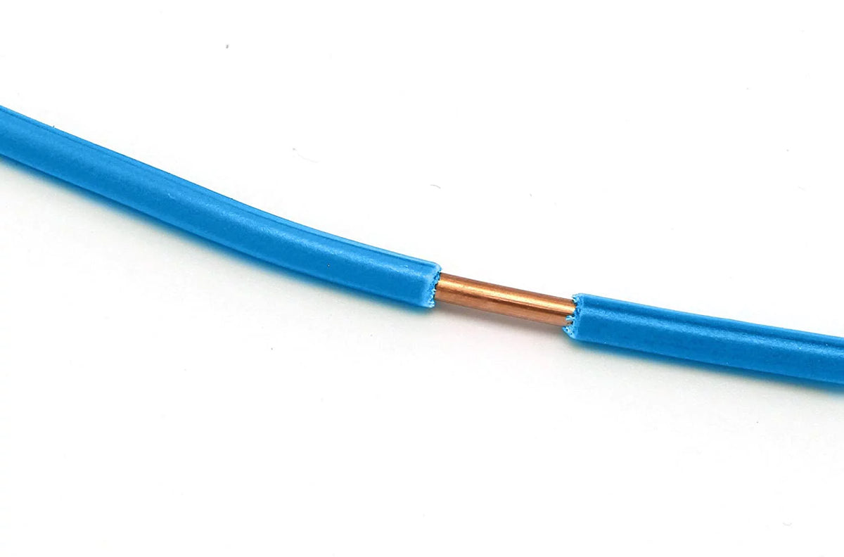 150 Feet Insulated Solid Copper THHN THWN Wire 10 AWG Blue R28722