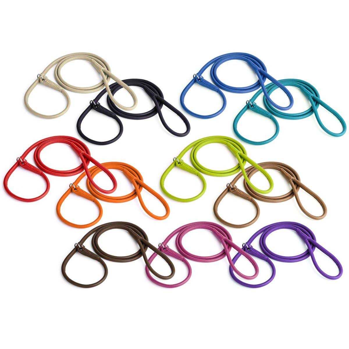 Leather Round Slip Lead B681983