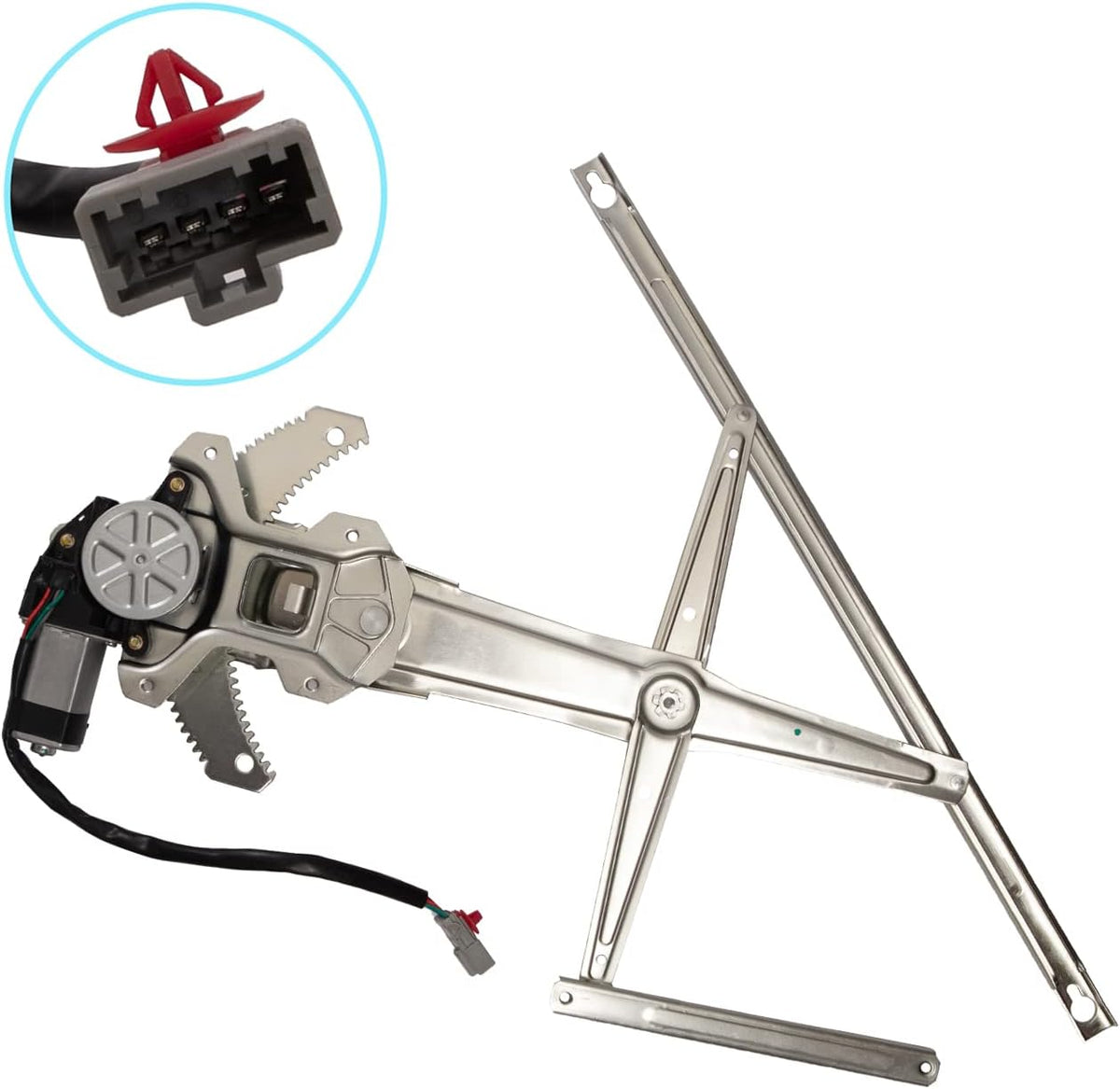 Power Window Lift Regulator With Motor Assembly Pack of 2 F136012