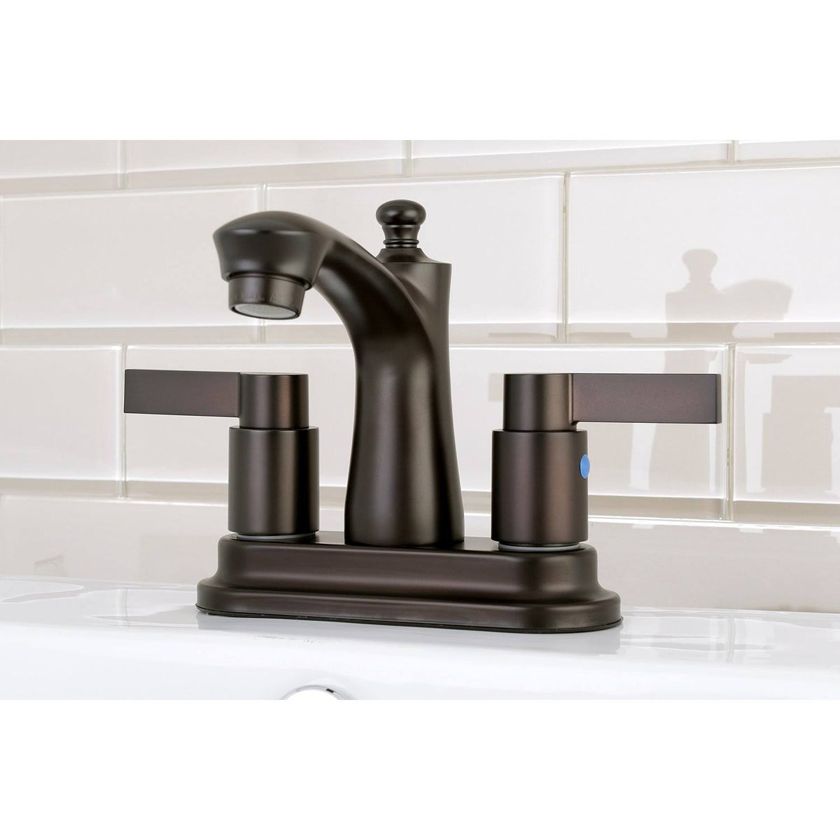 4x22 Centerset Brushed Nickel Bathroom Faucet U6894