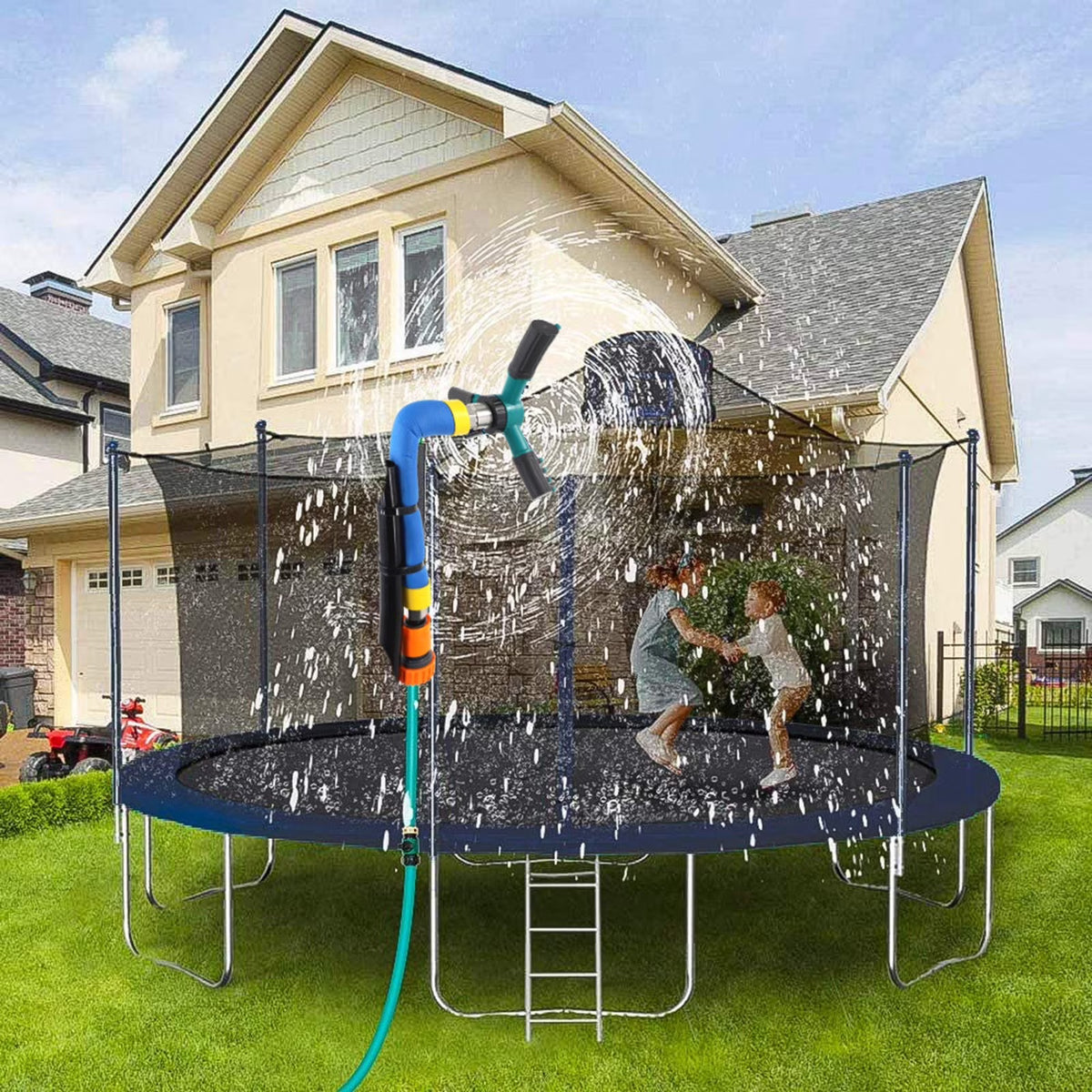 2 Pcs Net Friendly Trampoline Water Sprinkler R50923