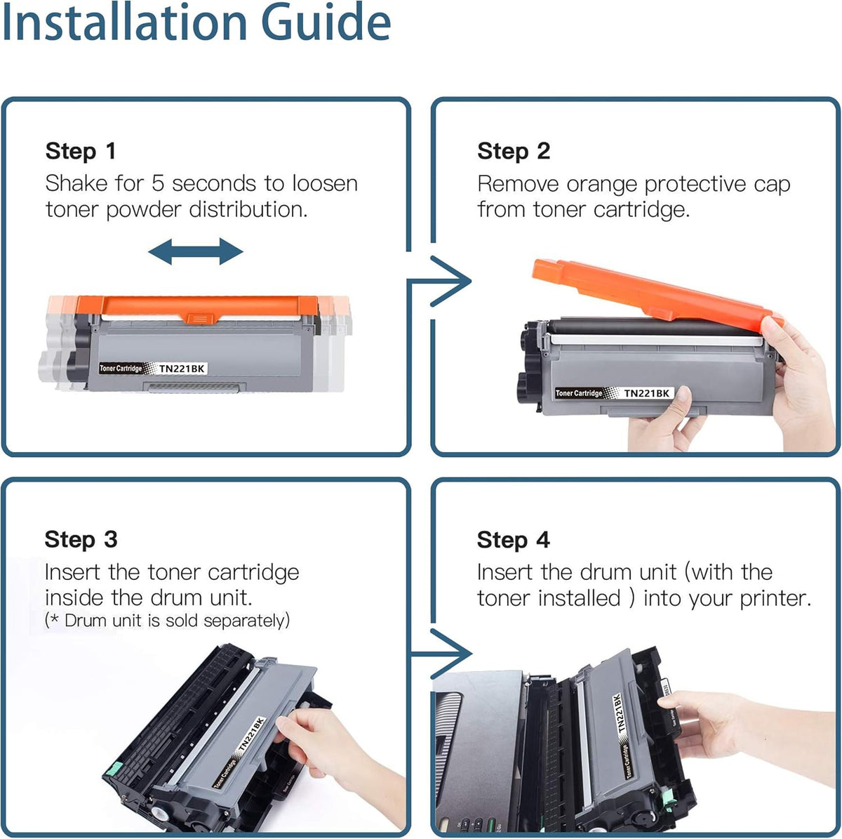 Compatible Toner Cartridge Replacement 5-Pack D479113