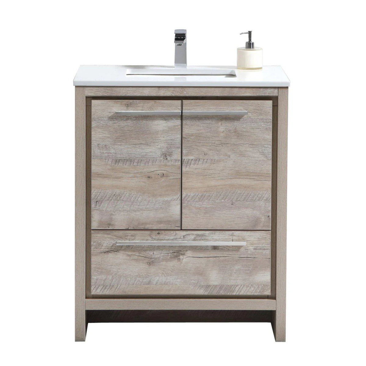 30 in. Modern Bathroom Vanity with White Quartz Counter Top E7144