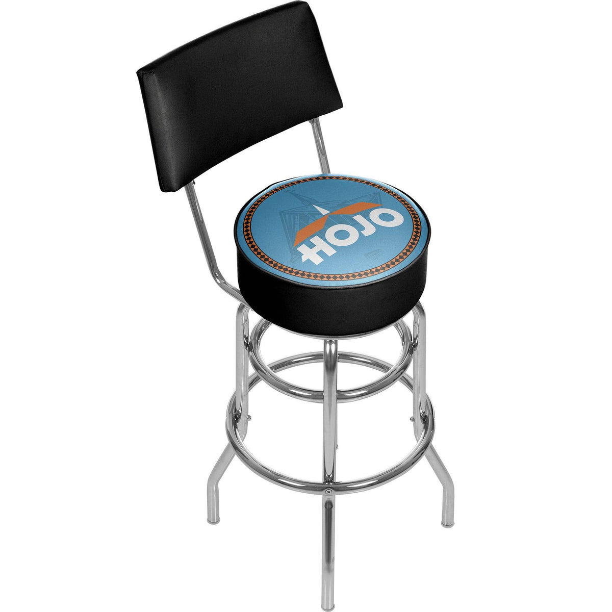 Padded Swivel Bar Stool with Back M375