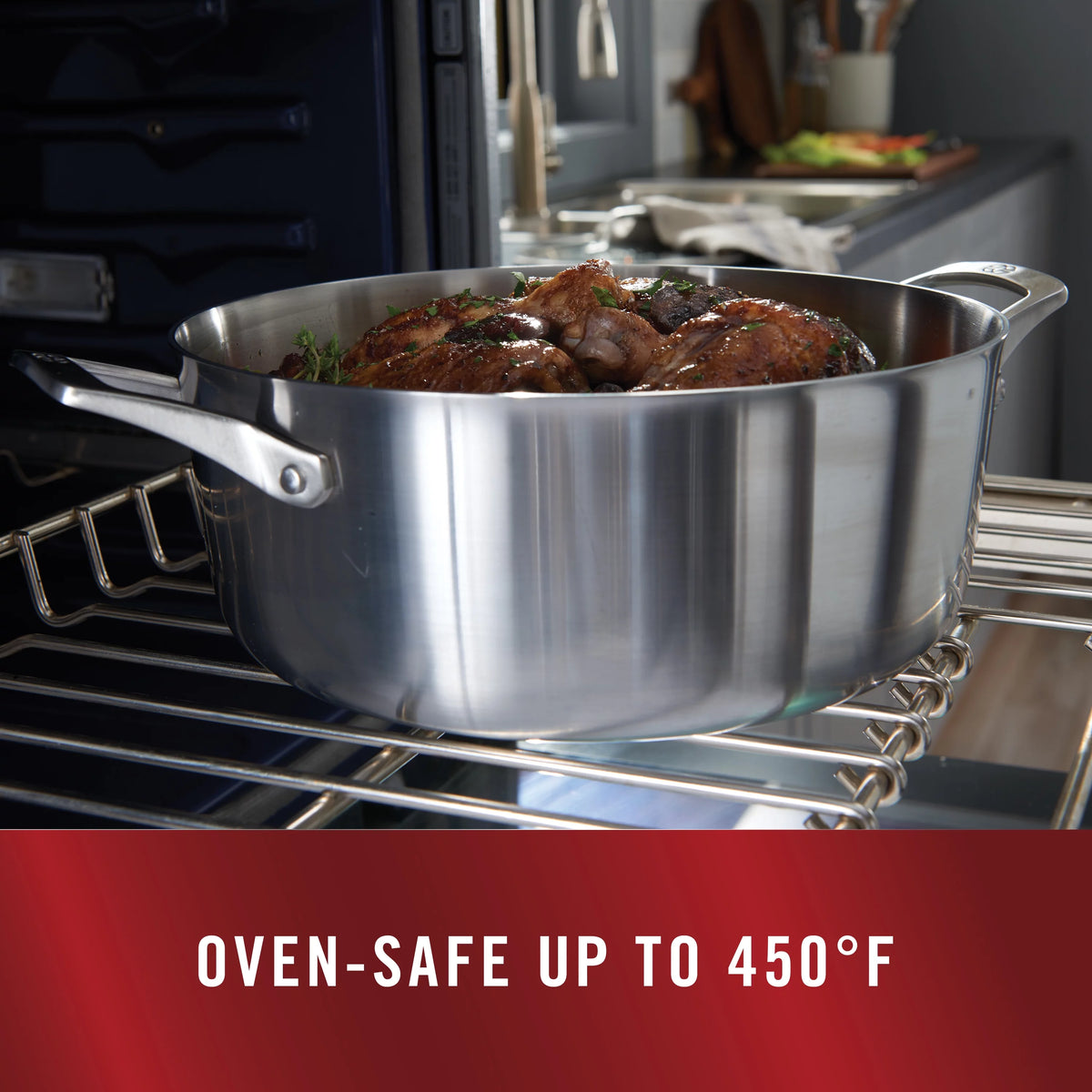 Stainless Steel 5-Quart Sauté Pan with Cover B228749