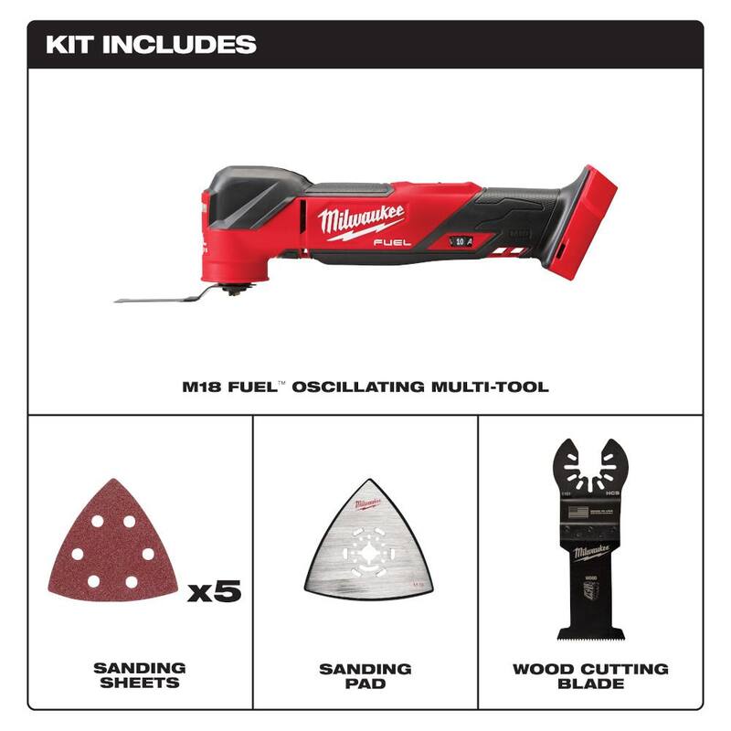 Cordless Brushless Oscillating Multi-Tool with Random Orbit Sander Q108877