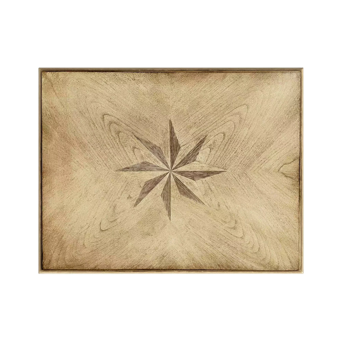 Solid Wood Inlay Accent Table L95685