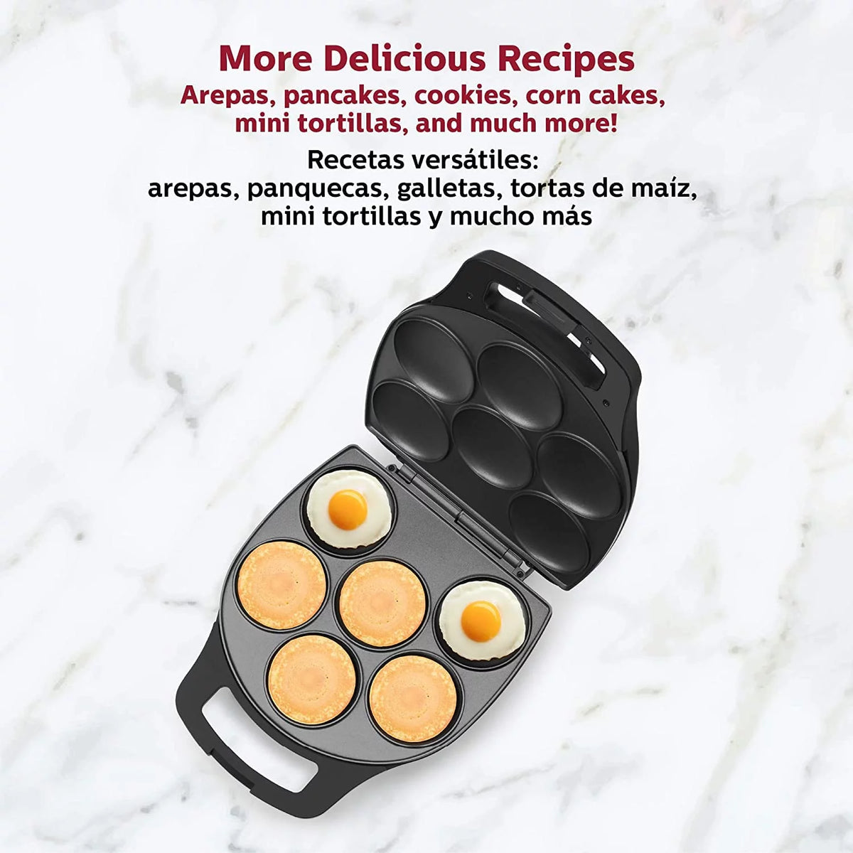 6-Section Non-Stick Arepa Maker P18434