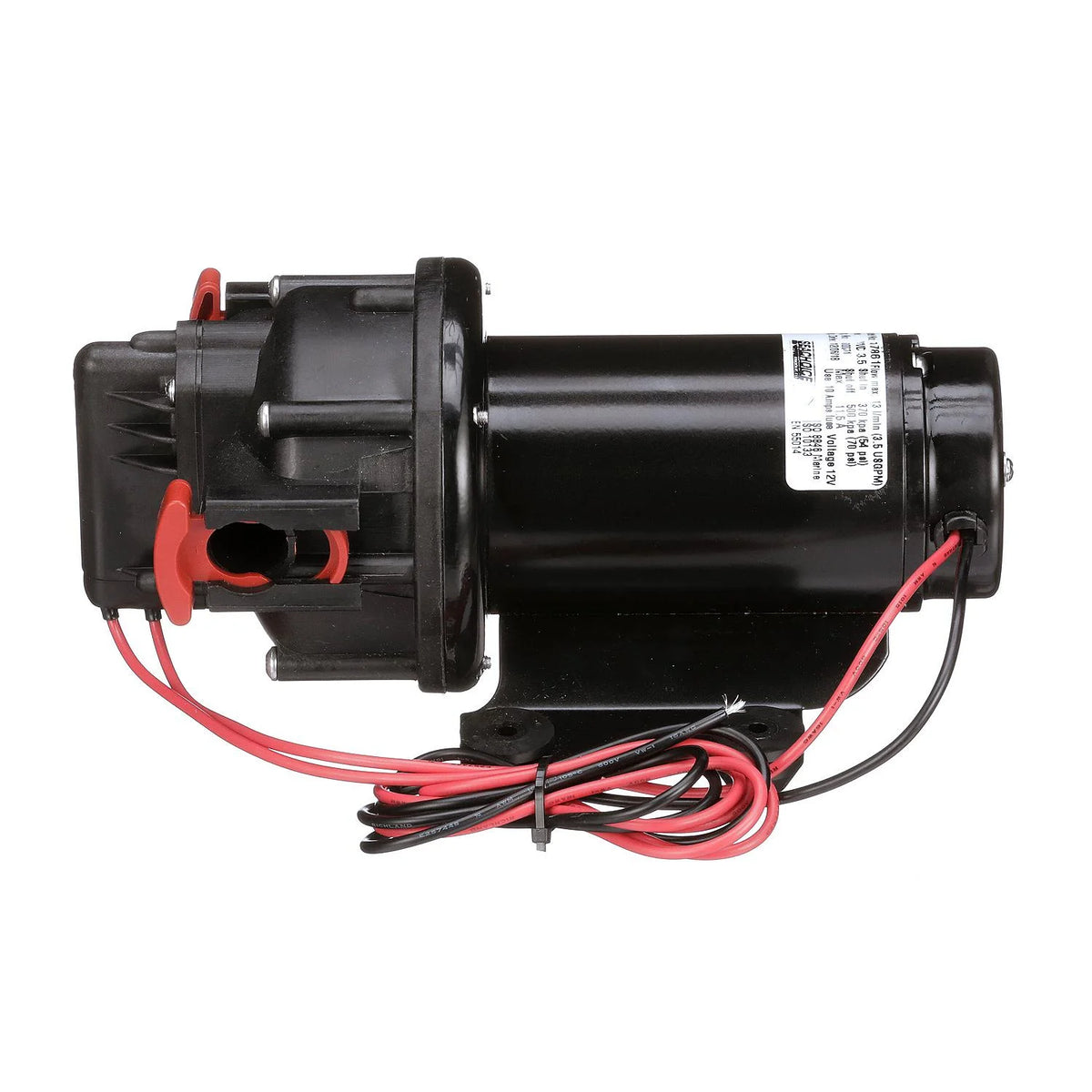 Wash Down System Pump, 3.5 GPM Max @ 41 PSI, 12V DC, Spray Nozzle and Inlet Strainer K5615