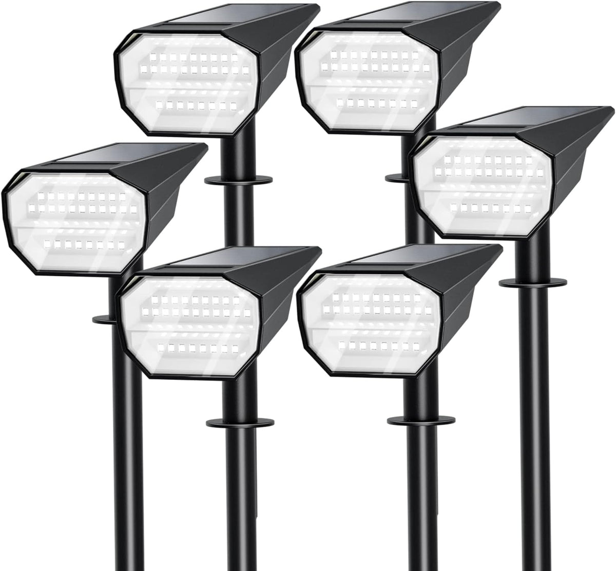 IP65 28 LED Solar Spot Lights Outdoor Waterproof 6 Pack X975
