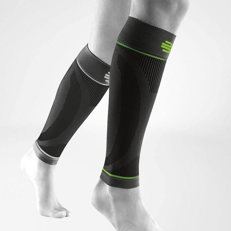 Black Sports Compression Calf Sleeves R34664