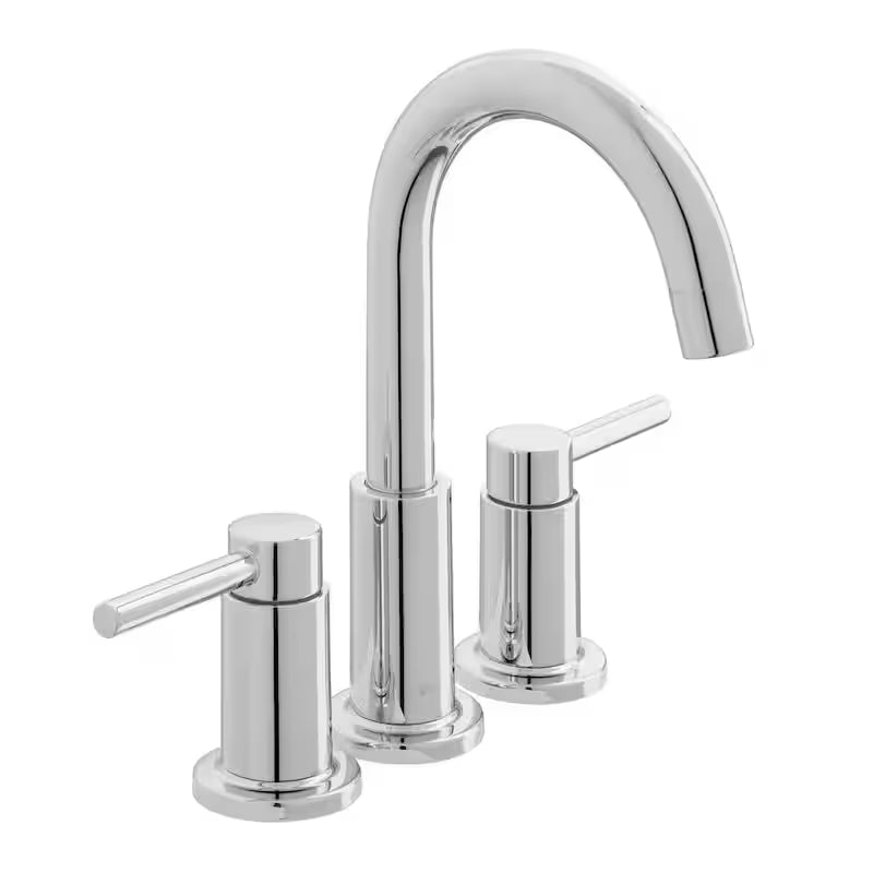 8 in. Widespread Double-Handle High-Arc Bathroom Faucet Polished Chrome O4030