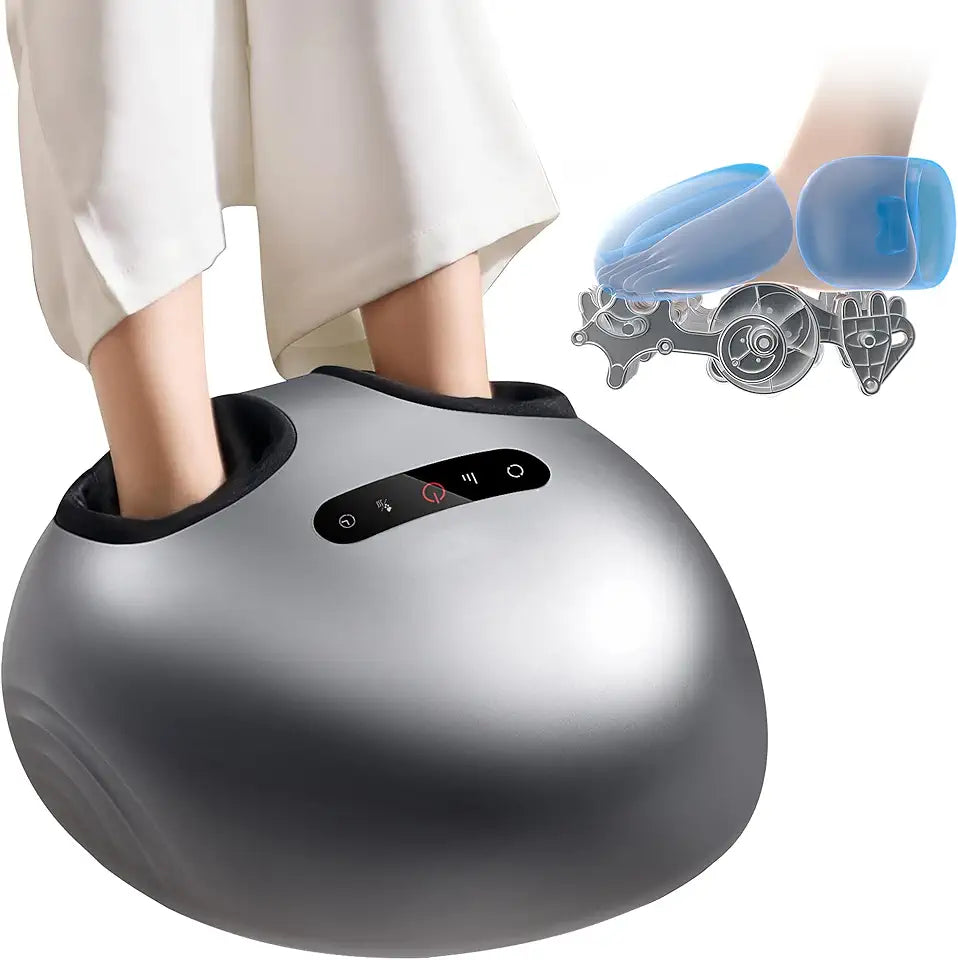 Foot Massager Machine with Heat, Shiatsu Feet Massager with Airbag O19172