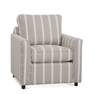 Beige Performance Fabric Wide Armchair D7601