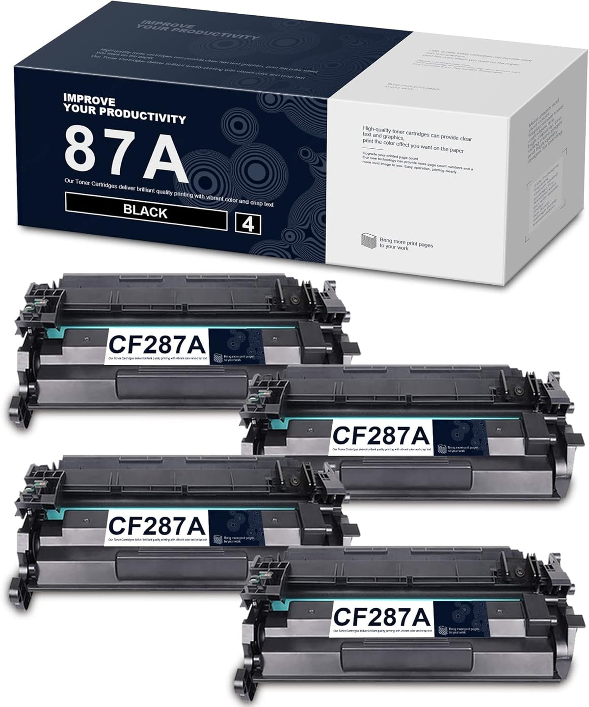 Black 4-Pack Toner Cartridges K955