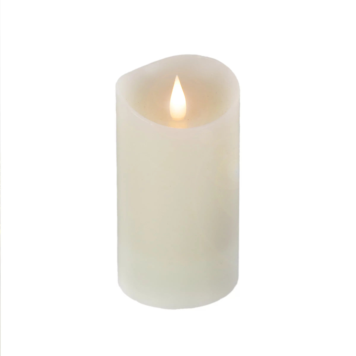 Ivory Flameless Candle with Remote, Battery Powered, 7 in S3801