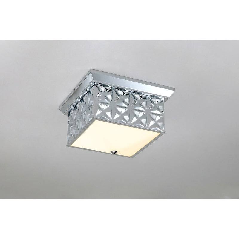 Chrome Square Flush Mount C537824