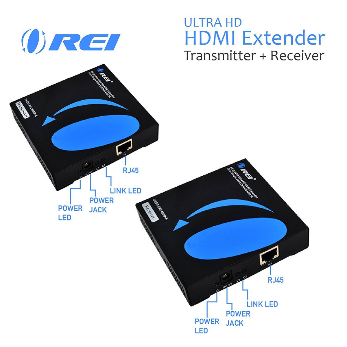 4K HDMI Extender Over Single Cat5e/Cat6 Cable One to Many Multiple Display Matrix 4K 30Hz with IR Up to 400 ft R8388