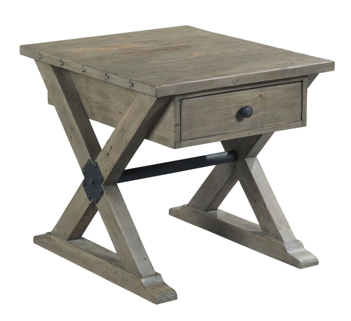 Trestle Drawer End Table P92122
