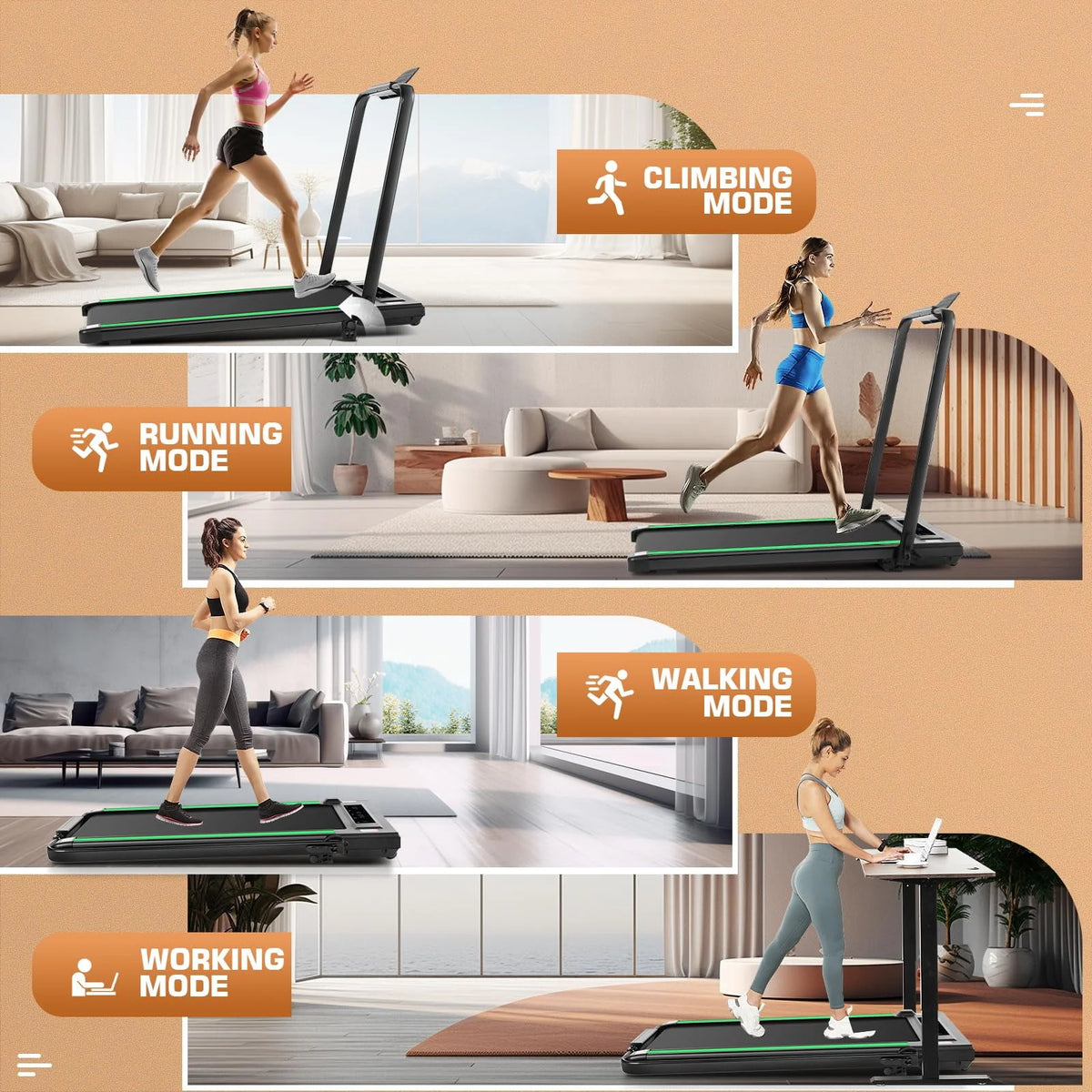 2 in 1 Folding Treadmill U4138