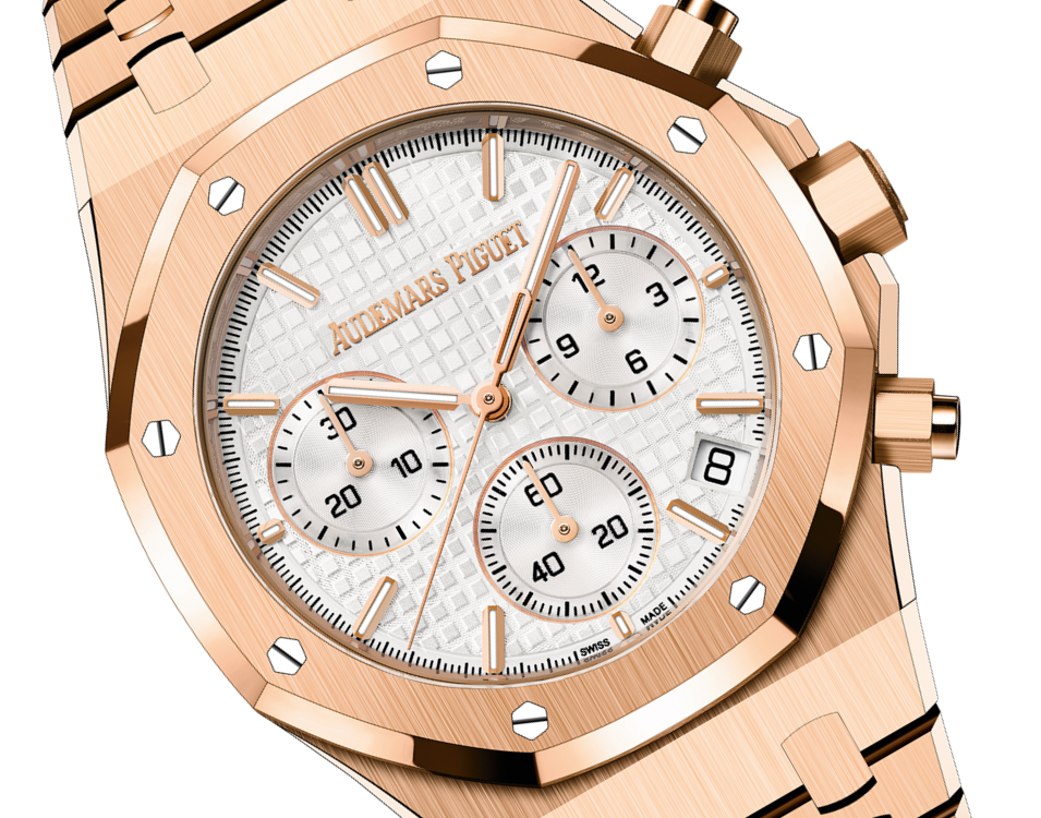 Pink Gold Silver-Toned Dial Chronograph 41mm M821375