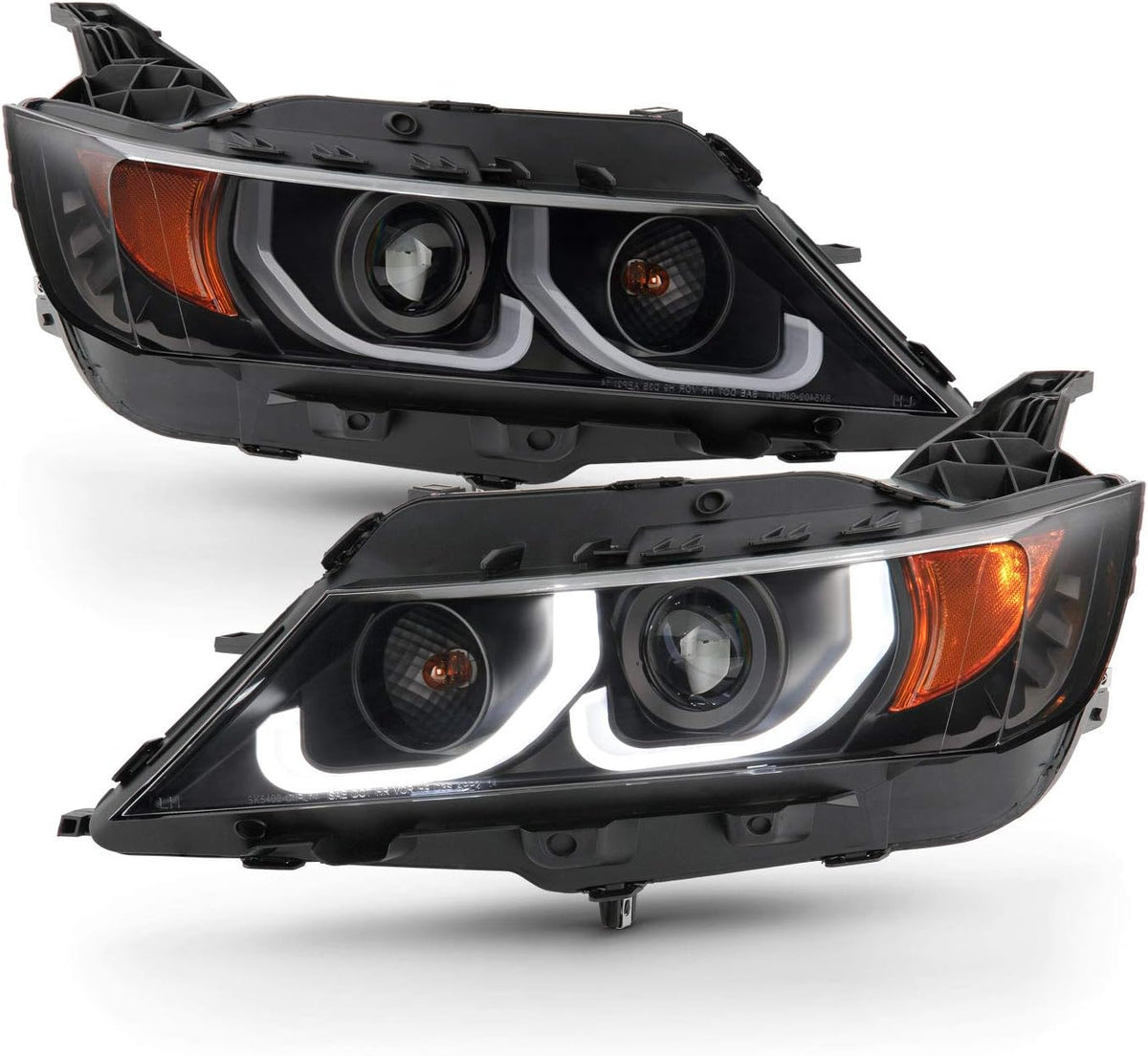 Black Projector Headlights Pair T8498