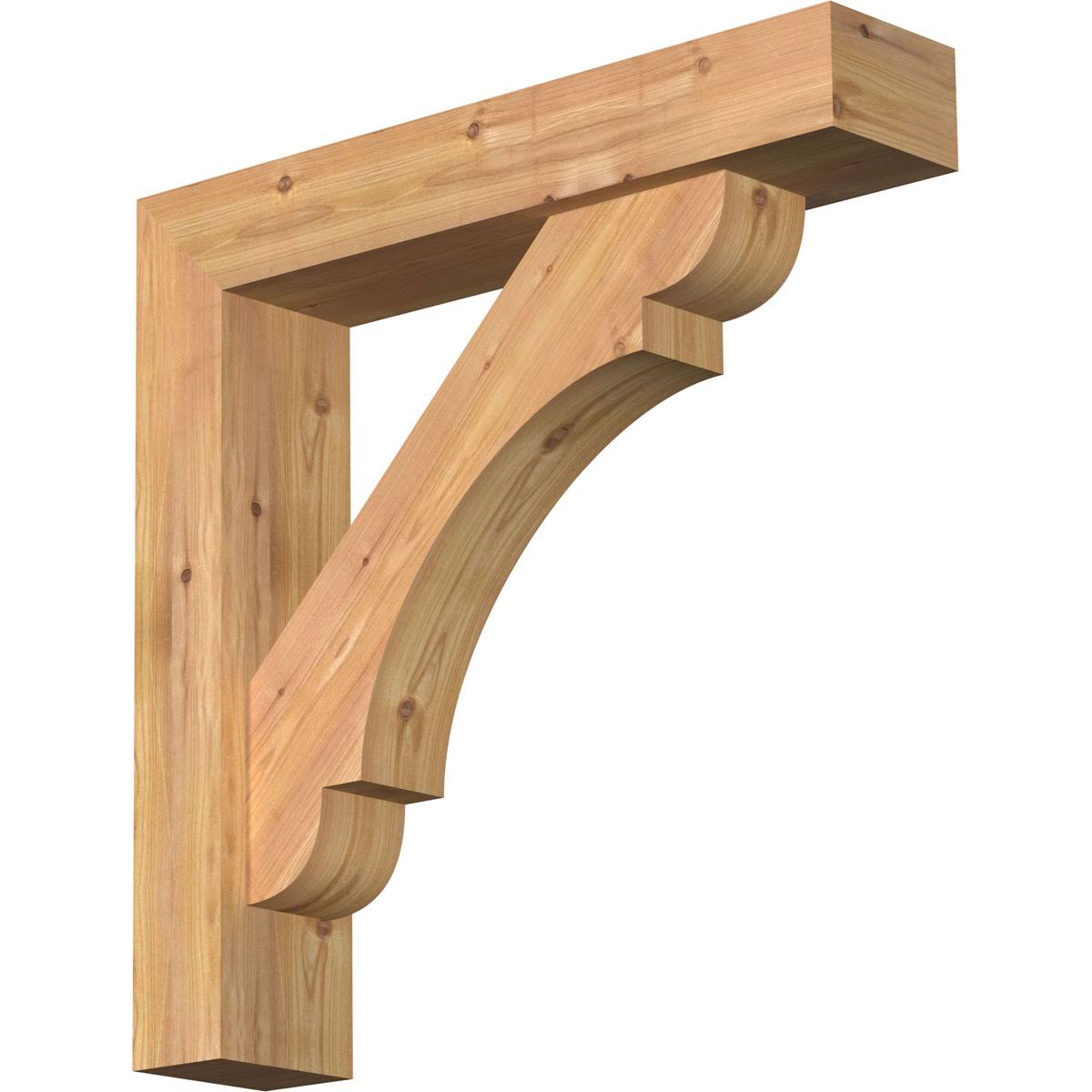 5 1/2x22W x 26x22D x 26x22H Western Red Cedar Bracket Q898