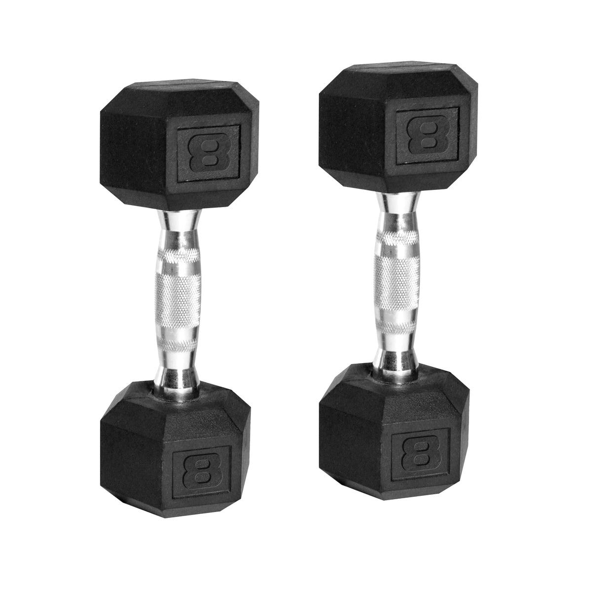 10lb Coated Rubber Hex Dumbbell Pair M551355