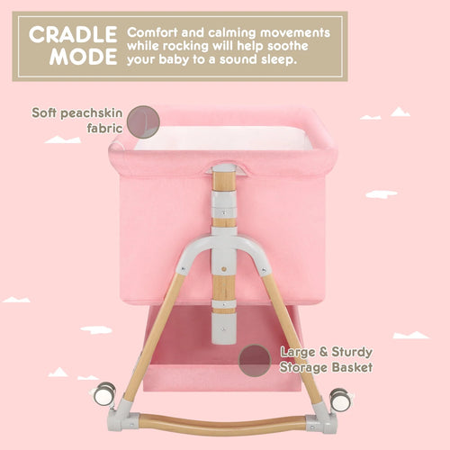 4 in 1 Height Adjustable Baby Bassinet F925373