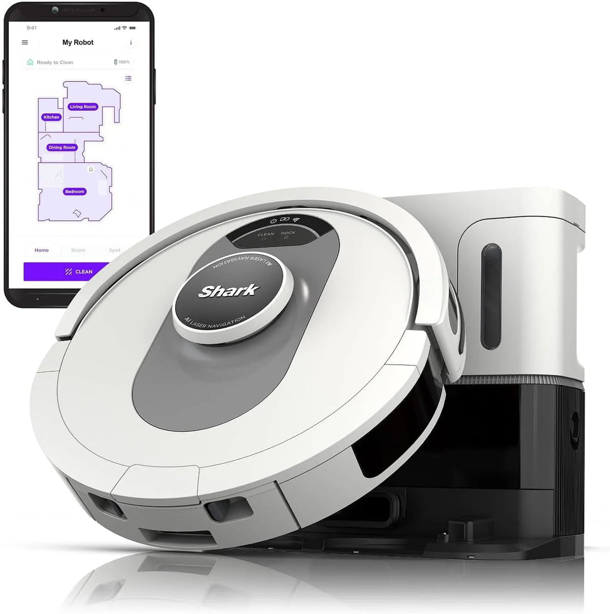 Self-Empty Robot Vacuum with 60-Day Capacity Base Z4181