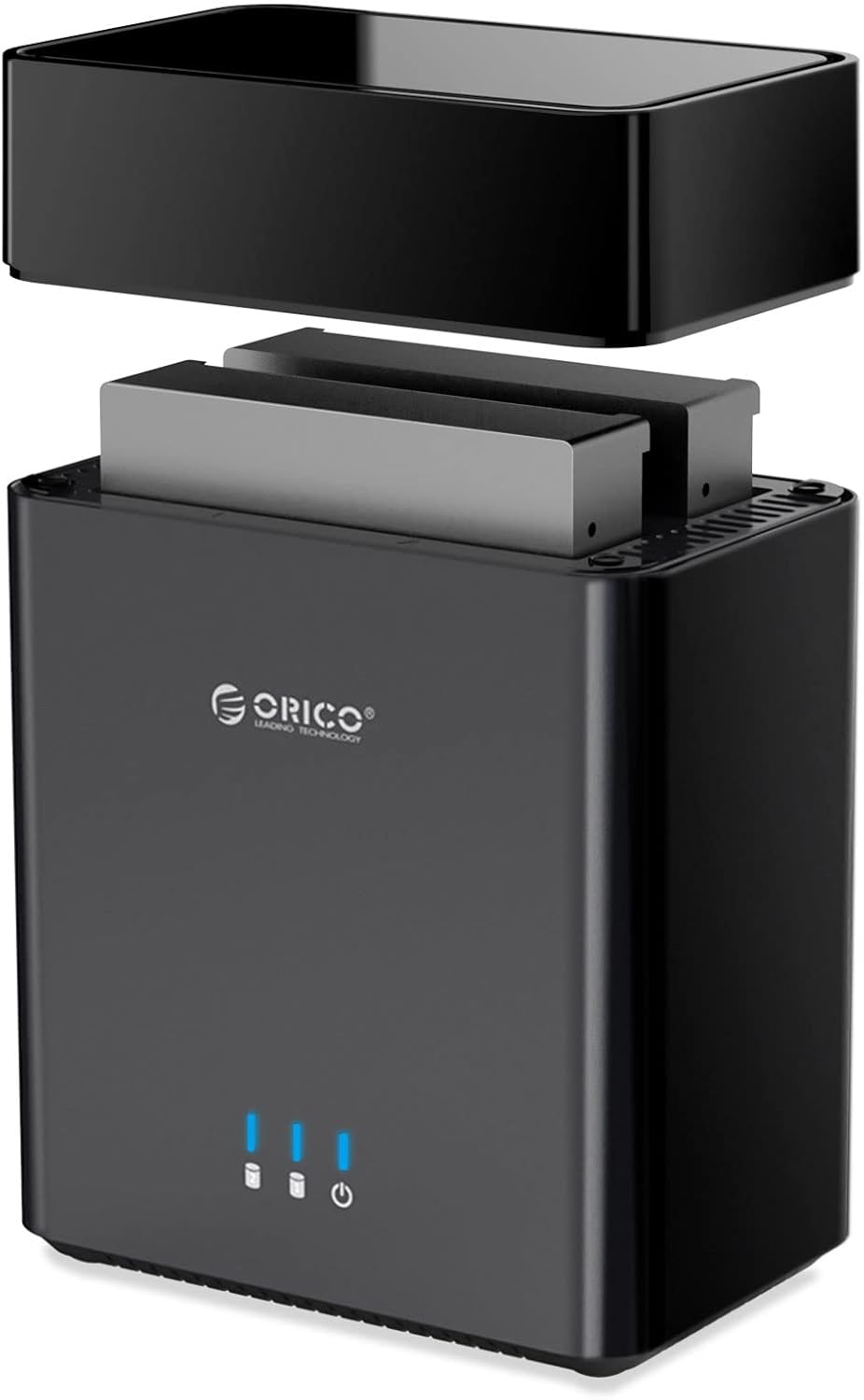 5Bay Hard Drive Enclosure Type-C to SATA 3.5inch External HDD SSD Enclosure Storage Case Built-in Fan Q93022
