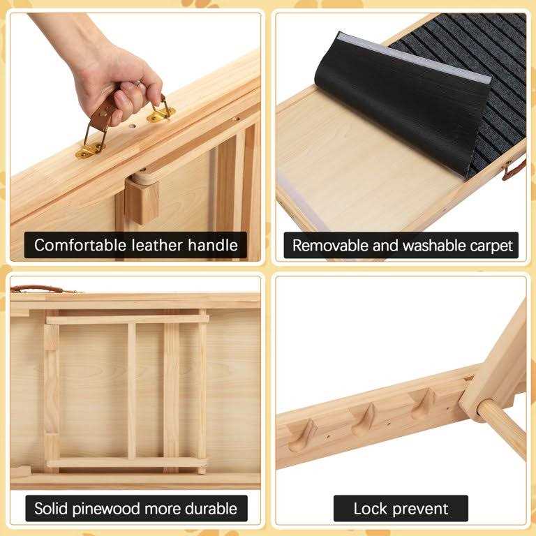 Folding Dog Ramp 4-Level Height Adjustable Non-slip G468321